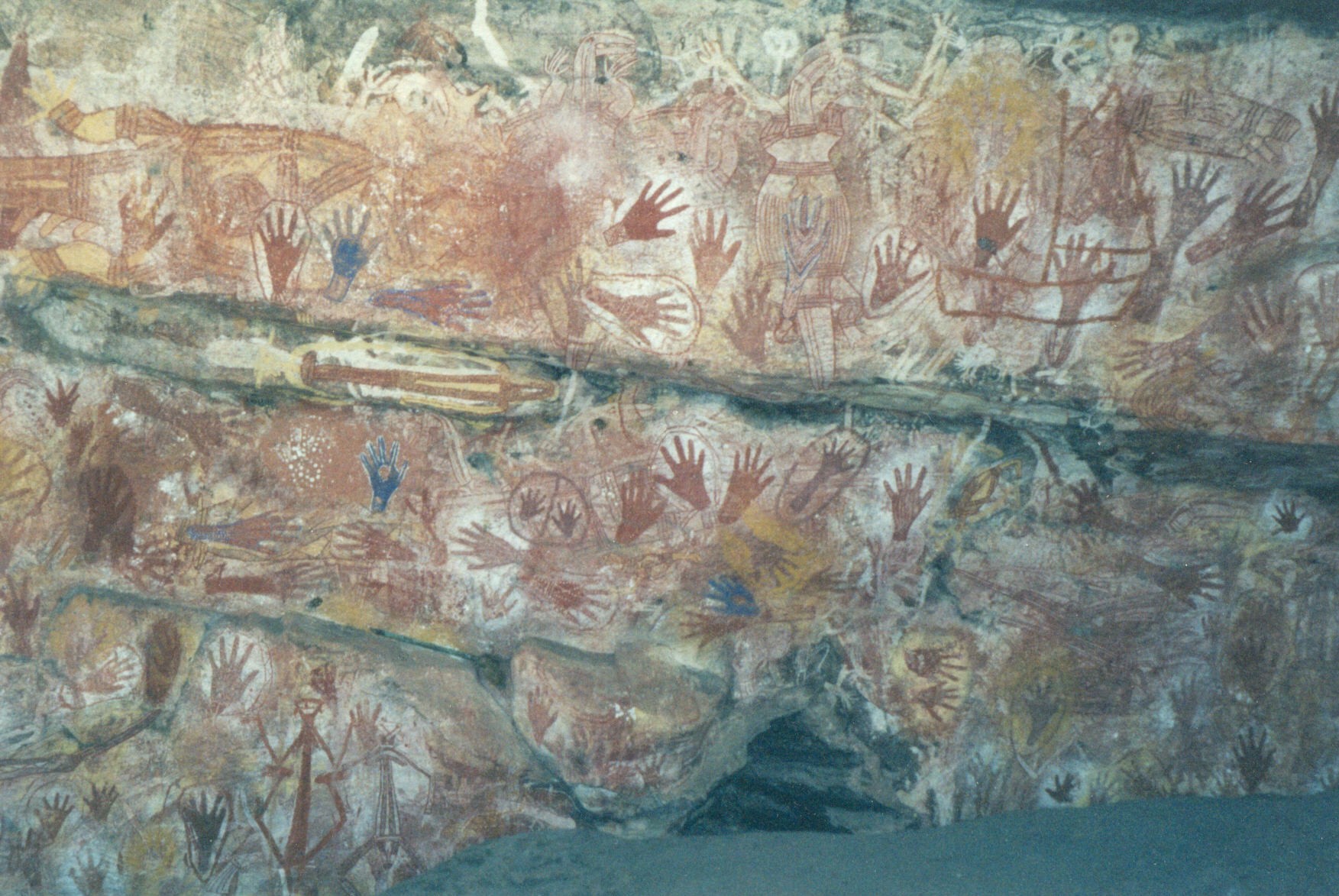 photograph of Australian rock art