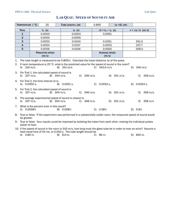 physics science lab questions physics science lab questions