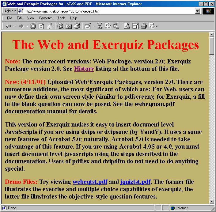 Web Package