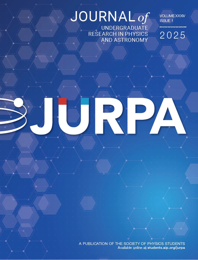 Cover of the Journal of Undergraduate Reports in Physics and Astronomy